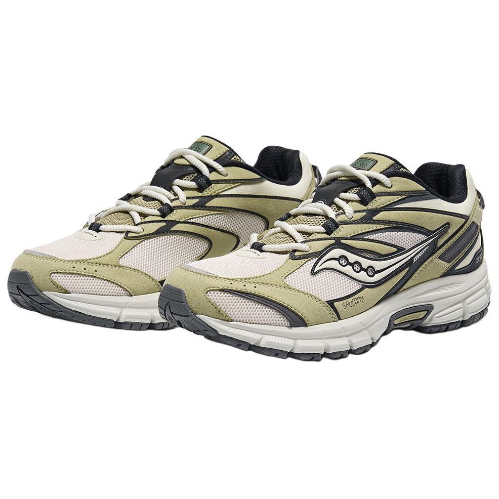 Saucony Cohesion 2K Slip Resistant Abrasion Resistant Low top Casual Running Shoes Unisex White Green