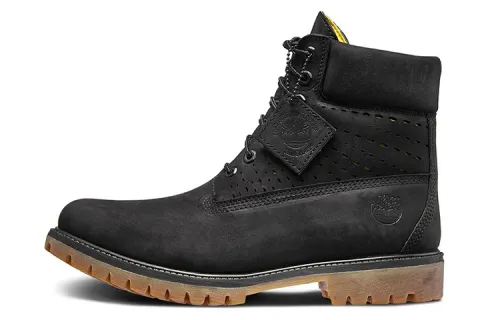 Timberland 6 Inch Premium Perforated Boot 'Black Nubuck'