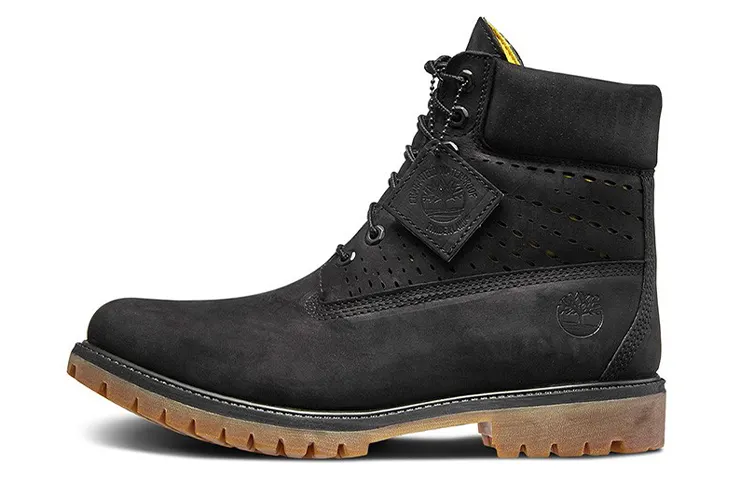 Timberland 6 Inch Premium Perforated Boot 'Black Nubuck'