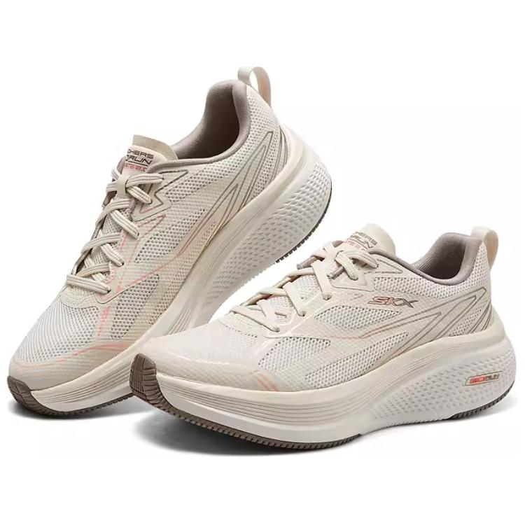 Skechers GO RUN Elevate 2.0 Breathable Coverage Support Low top Running Shoes Women’s Beige