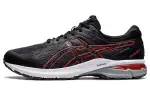 Asics GT 2000 SX Comfortable Abrasion Resistant Breathable Low top Running Shoes Men's Black Red 2E Width