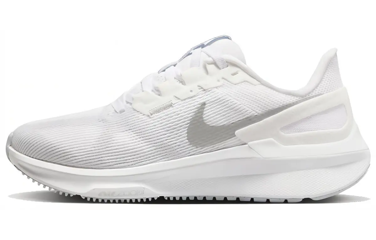 Nike Zoom Structure 25 White Metallic Silver Women's