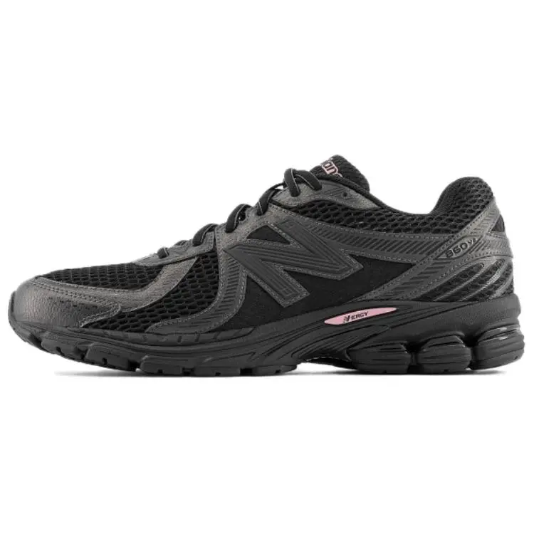 New Balance 860 Breathable Mid top Casual Shoes Unisex Black Pink