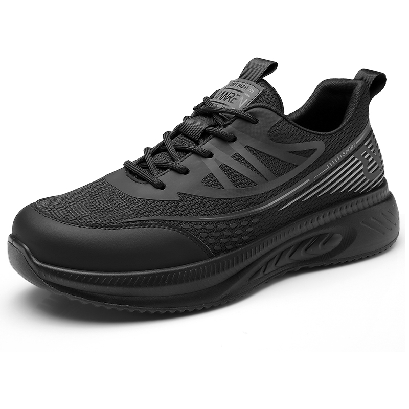 QIANGREN Running Shoes Men’s Low Top Black