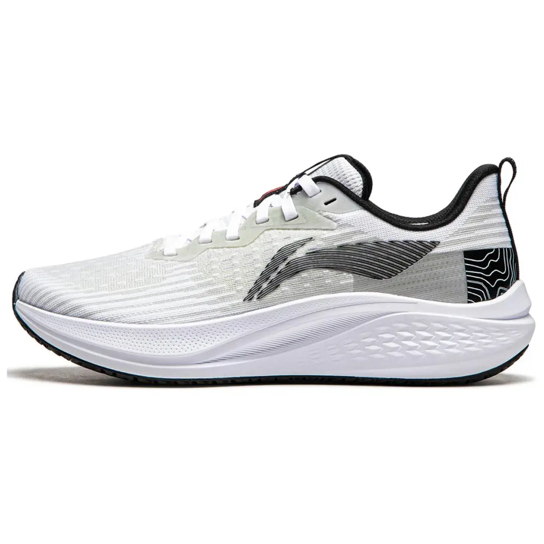 Li Ning Red Hare 7 Cushioning Slip Resistant Lightweight Low top Training Racing Running Shoes Women's Standard White