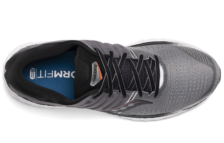 Saucony Hurricane Mesh Cushioning Slip Resistant Support Lightweight Low top Running Shoes Men’s Gray Black