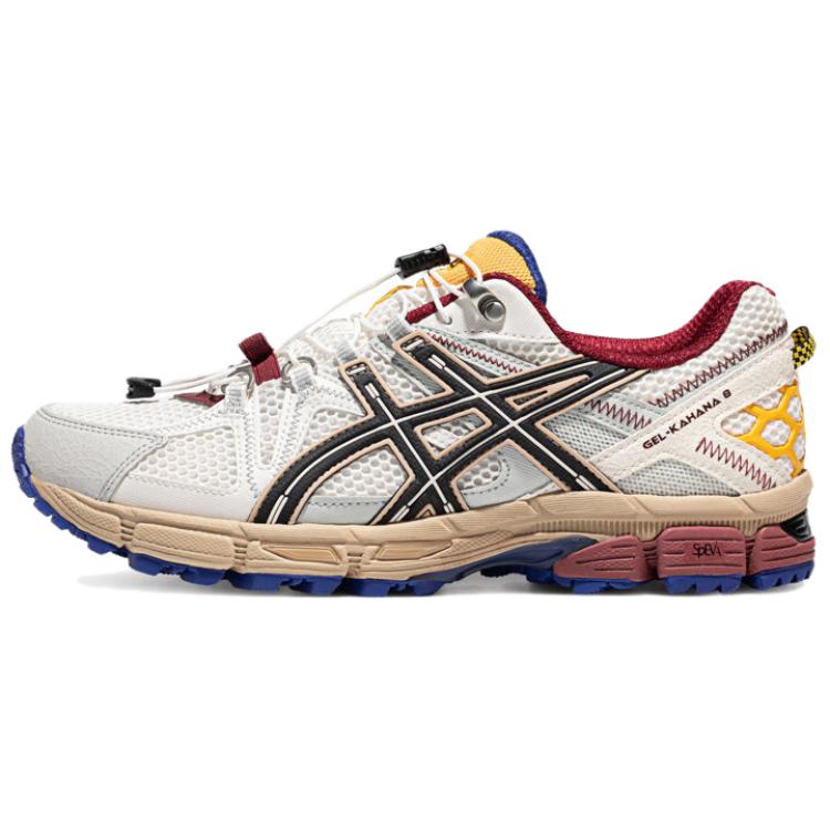 ASICS Gel-Kahana 8 FL comfortable and fashionable fabric synthetic leather low-top casual cross-country running shoes men's white black red