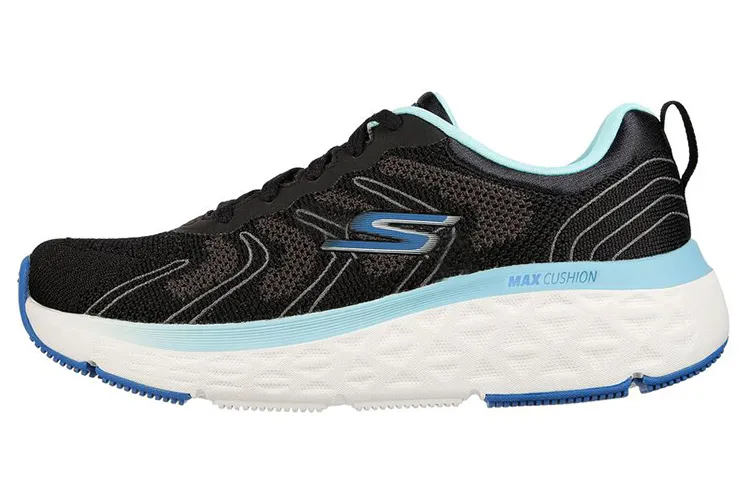 Skechers Max Cushioning Running Shoes Women's Low Top Blue/Black