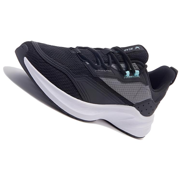 QIAODAN Cushioning, Wear Resistant Low top Running Shoes Men’s Black Blue