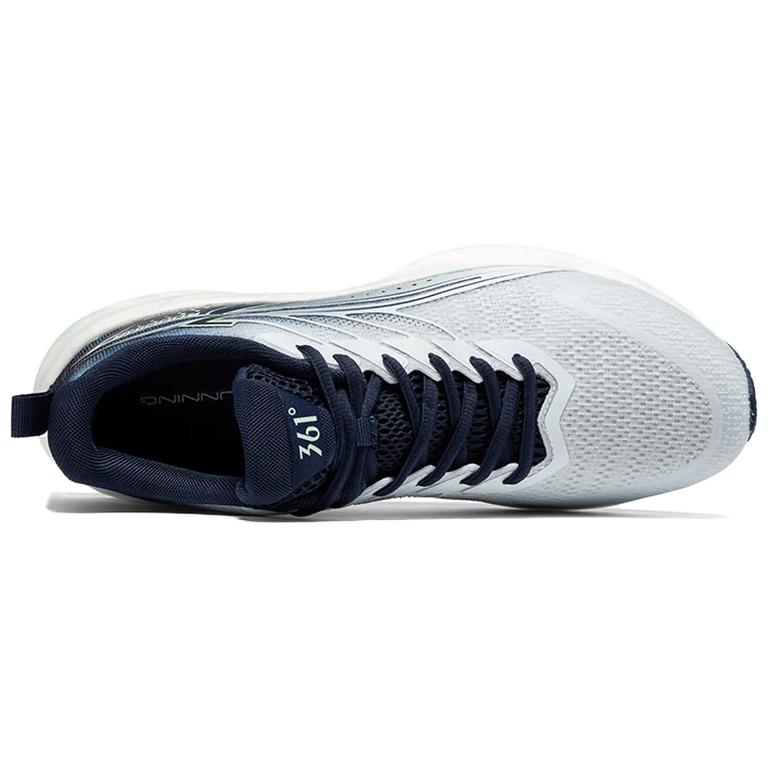 361° Cushioning Breathable Low top Casual Training Sprint Running Shoes Men’s White Blue