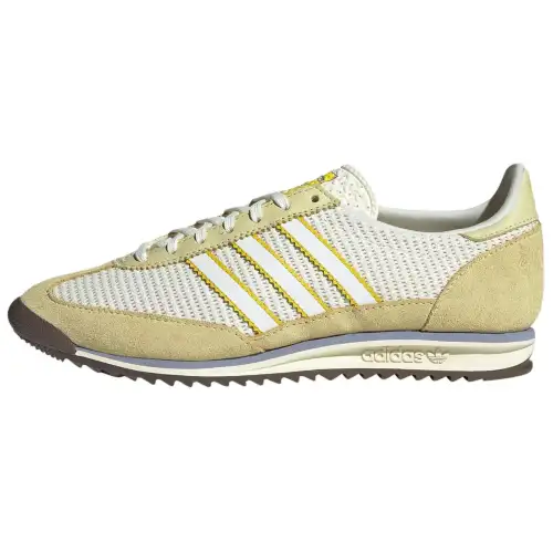 Adidas Originals SL 72 OG Slip Resistant Abrasion Resistant Low top Casual Shoes Women's White Yellow