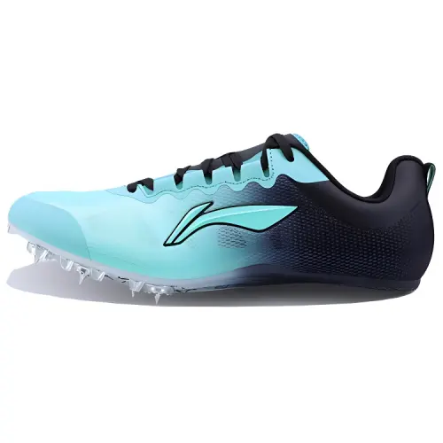 Li Ning Cushioning Slip Resistant Abrasion Resistant Low top Training Sprint Running Shoes Unisex Blue Black