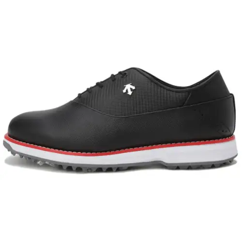 DESCENTE PRO CLASSIC LACE Abrasion Resistant Breathable Low top Golf Shoes Men's Black