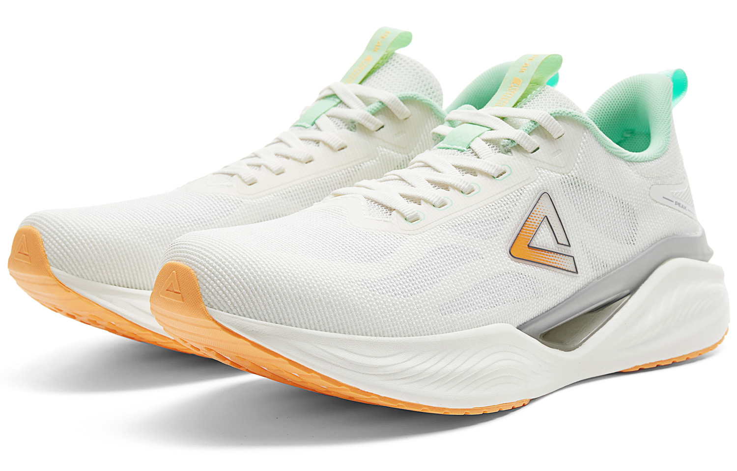 PEAK Lightweight Rebound Anti Rollover Low top Running Shoes Men’s Ivory Green