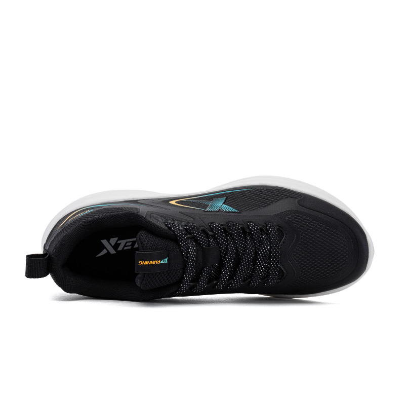 XTEP Casual Cushioning Abrasion Resistant Breathable Low top Running Shoes Men’s Black