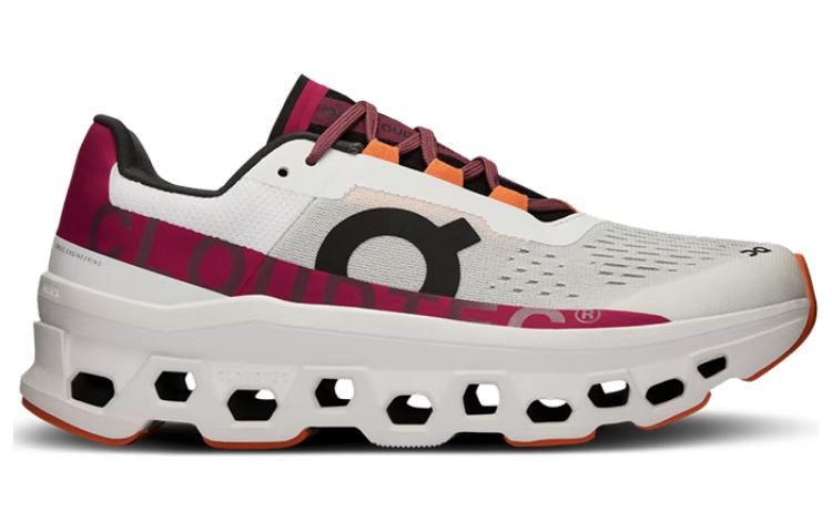 On CloudmOnster White Red Women’s
