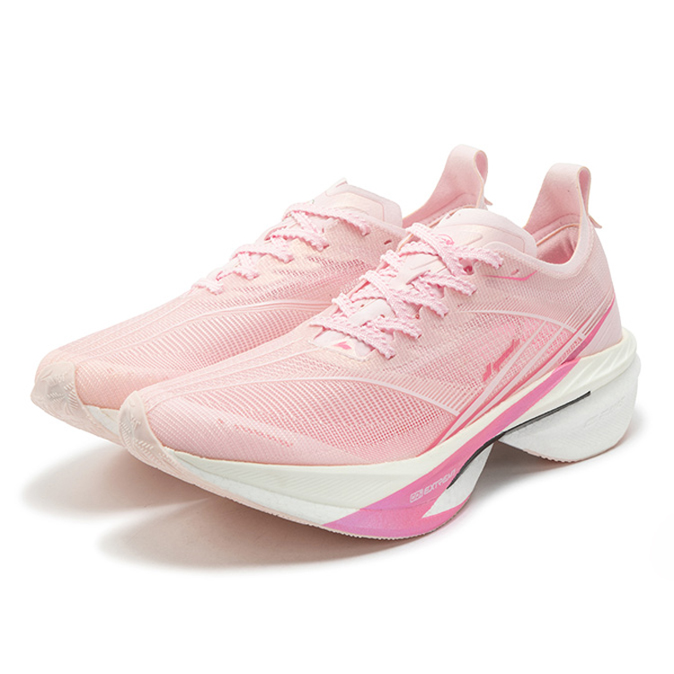 361° Feiyang 2.0 Low top Marathon Training Long Distance Running Shoes Men’s Pure White Pink