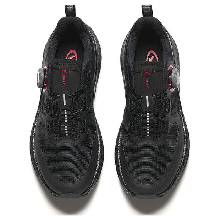 Anta Comfortable Cushioning, Wear Resistant Low top Running Shoes Men’s Black Red