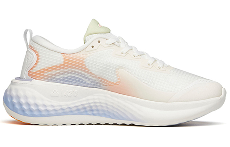 Anta Slip Resistant, Abrasion Resistant, Lightweight Low top Running Shoes Women’s White Yellow
