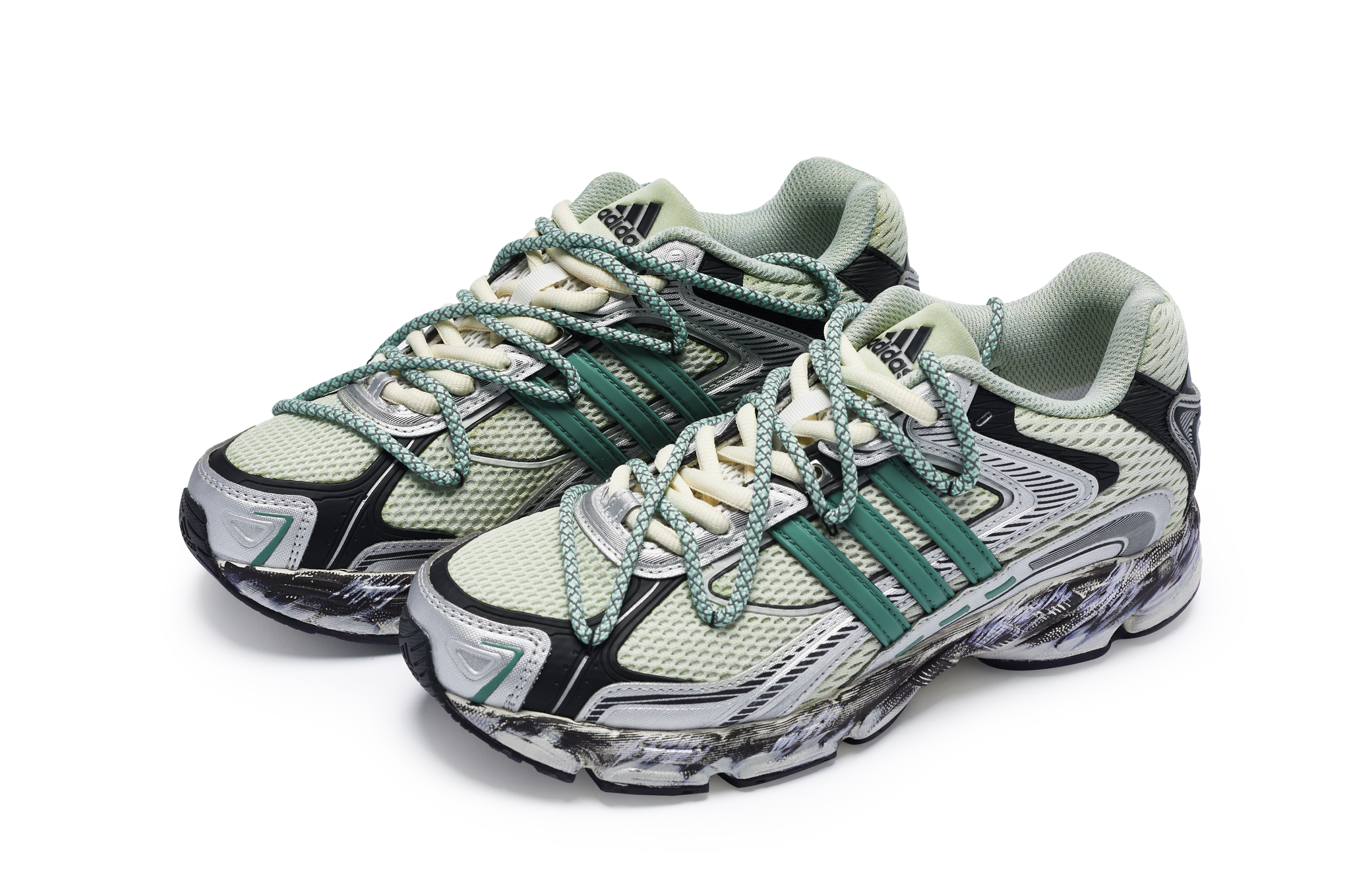 Adidas Originals Response Low top Casual Running Shoes Unisex Green Silver Black