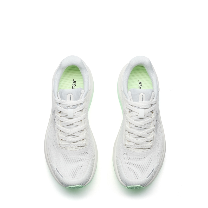 XTEP Cushioning Slip Resistant Abrasion Resistant Breathable Rebound Low top Training Running Shoes Women’s Sail White
