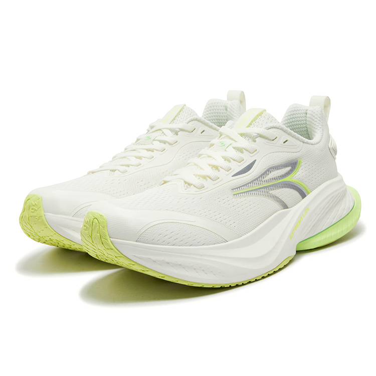 361° Cushioning Slip Resistant Breathable Low top Casual Running Shoes Men’s Feather White