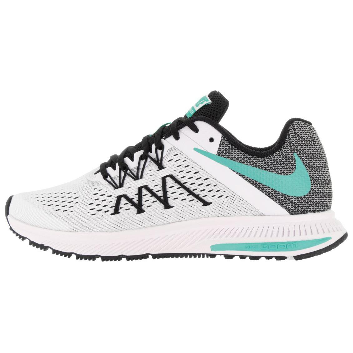 Nike Zoom Winflo 3 Slip Resistant, Abrasion Resistant, Breathable Low top Running Shoes Women’s White Gray