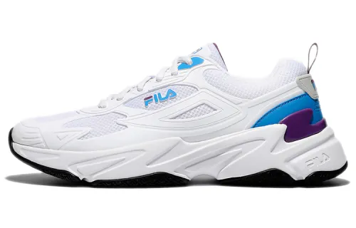 FILA Skyrunner Mesh, Textile Low top Marathon Running Shoes Unisex White Blue Korean Style