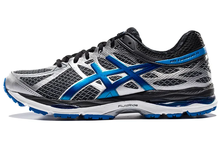 Asics Gel Cumulus 17 Comfortable Low top Running Shoes Men's Gray Blue Silver