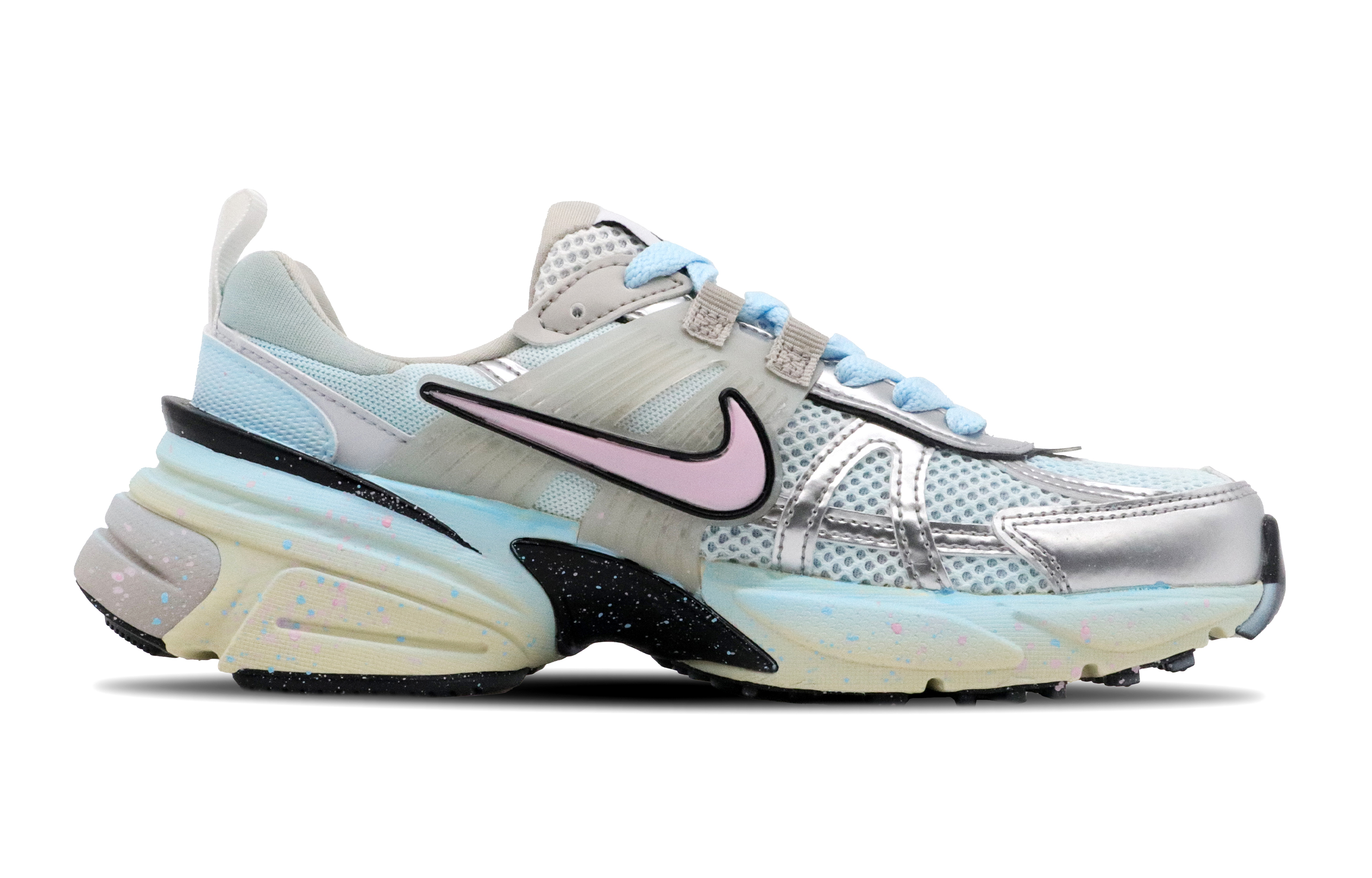 Nike V2K Run Abrasion Resistant Low top Casual Running Shoes Women’s Frosted Blueberry