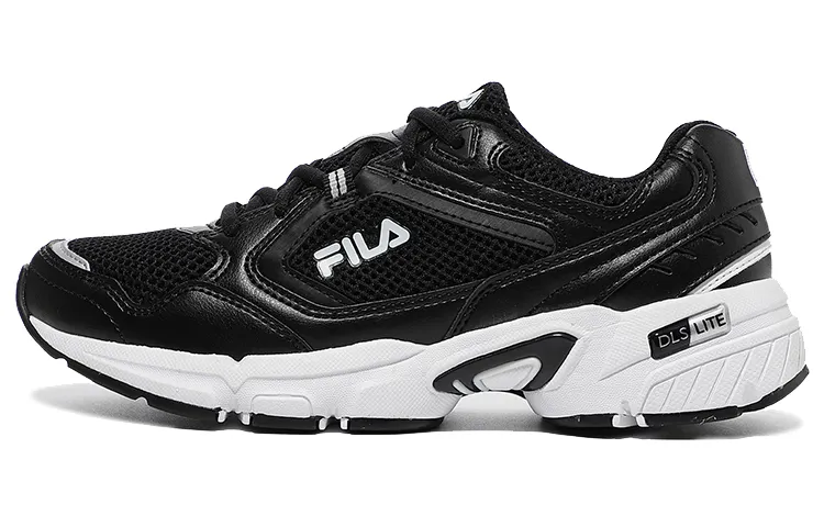 FILA Textile, Mesh Low top Running Shoes Unisex Black Korean Style
