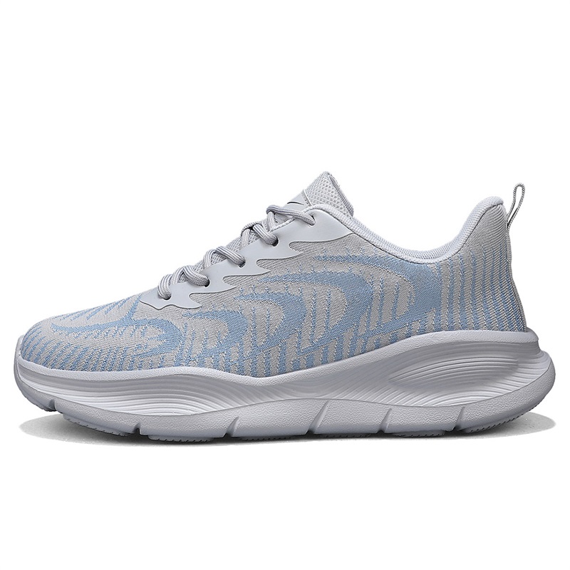 Binary Cushioning Rebound Lightweight Breathable Slip Resistant Low top Casual Running Shoes Men’s Gray