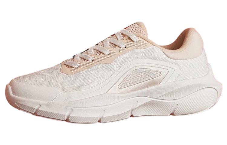 Anta Slip Resistant Abrasion Resistant Low top Running Shoes Women’s Papyrus White Dust Brown