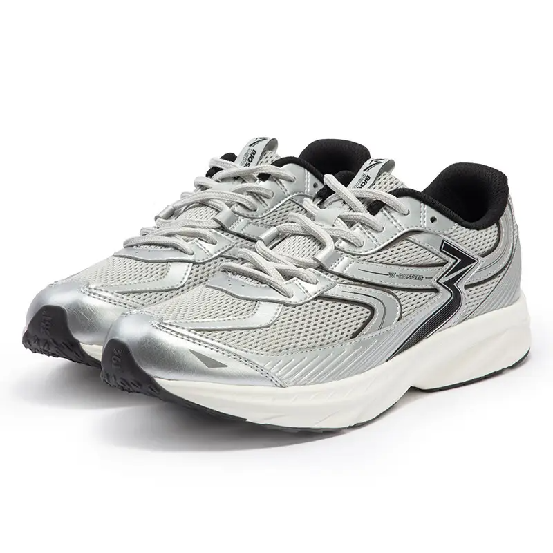 361° Cushioning Abrasion Resistant Breathable Low top Running Shoes Men’s Photon Gray/Silver White