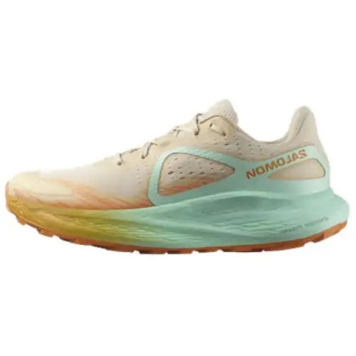 SALOMON Glide Ma Slip Resistant Abrasion Resistant Low top Running Shoes Men's Green Yellow