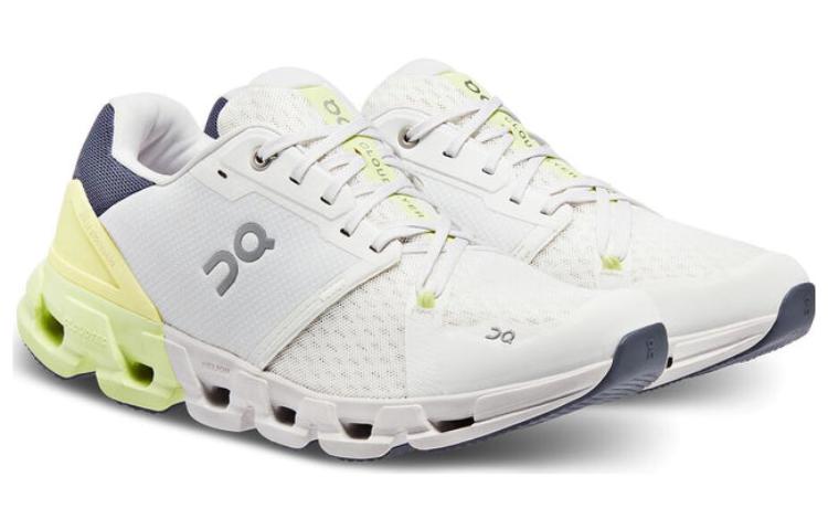 On Cloudflyer Cushioning Abrasion Resistant Lightweight Low top Casual Running Shoes Men’s White Yellow