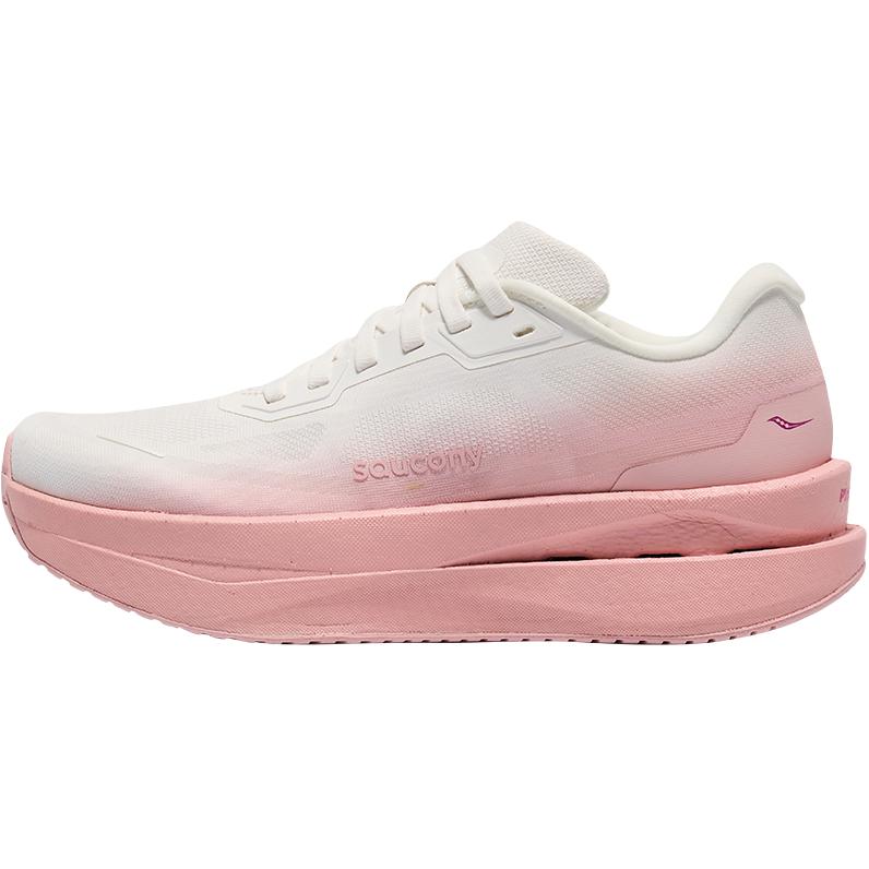 Saucony GRID ID Cushioning Abrasion Resistant Cushioning, Wear Resistant Low top Running Shoes Women’s White Pink