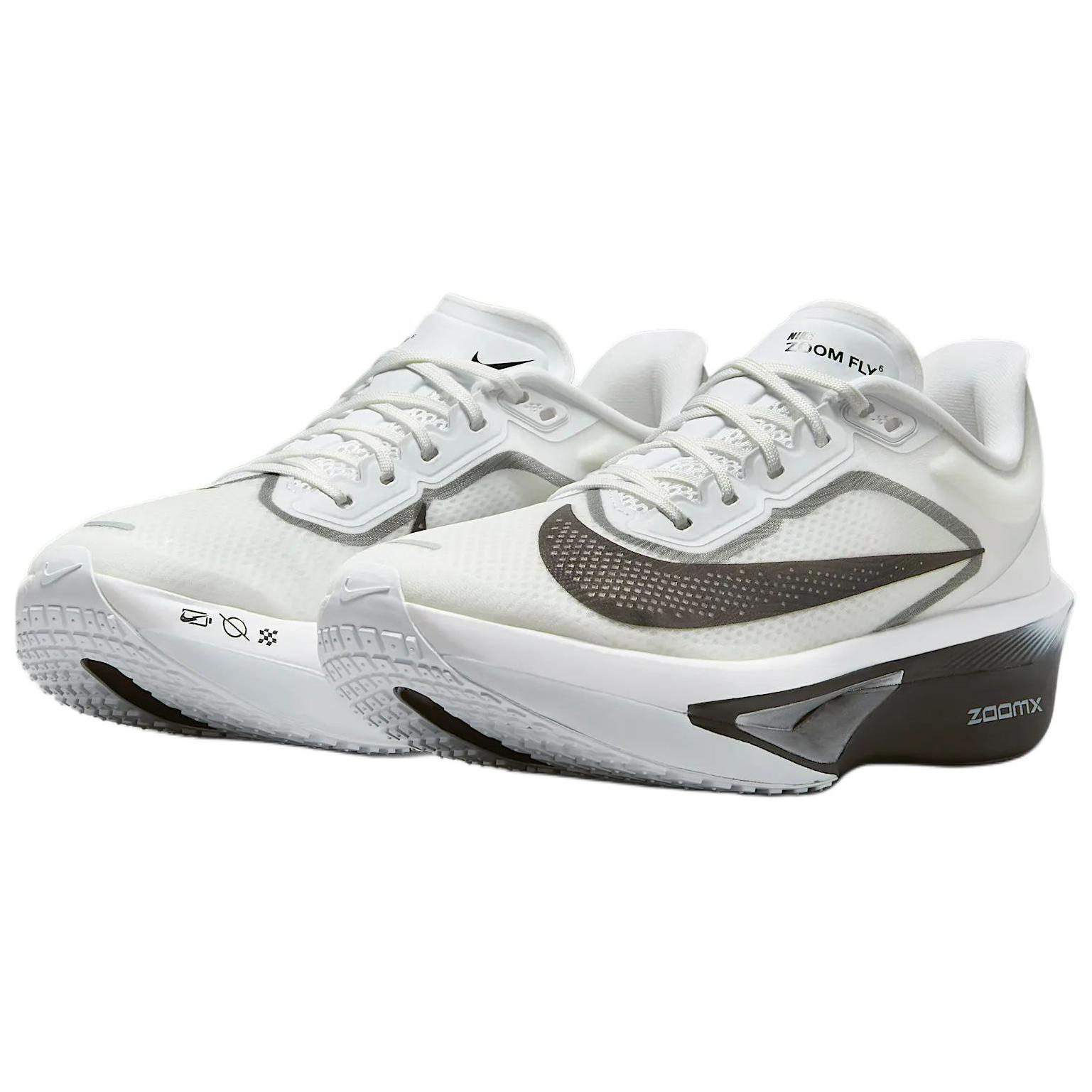 Nike Zoom Fly 6 Slip Resistant Abrasion Resistant Low top Casual Running Shoes Women’s White Gray