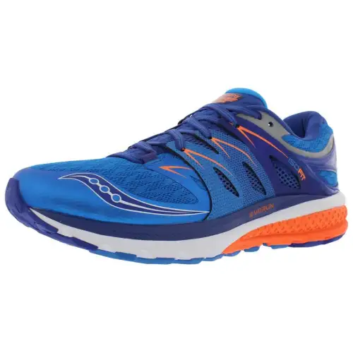 Saucony Zealot Slip Resistant Abrasion Resistant Low top Running Shoes Men's Blue Orange