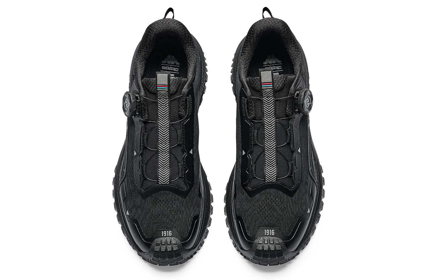 Kappa Abrasion Resistant Slip Resistant Low top Running Shoes Men’s Black/Silver