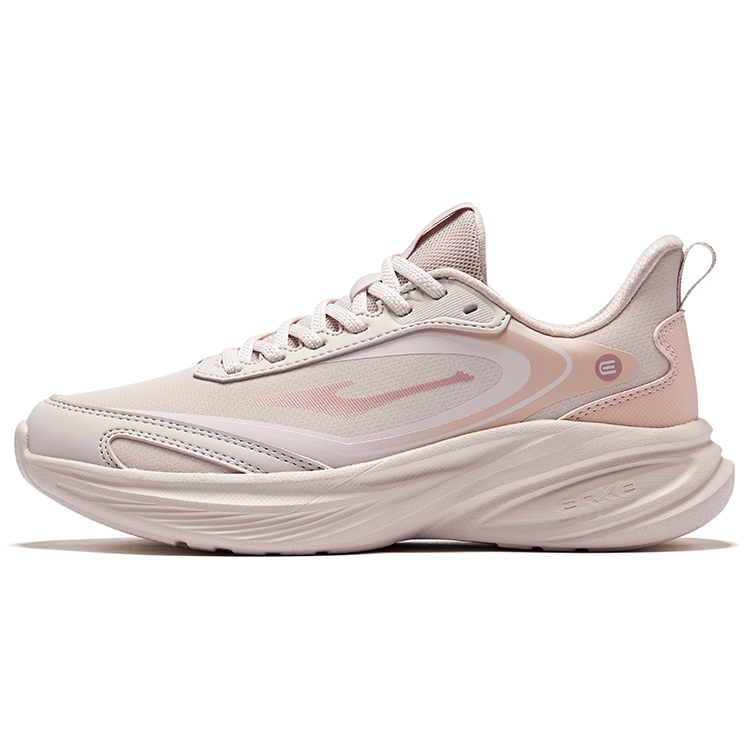 Erke Cushioning Lightweight Rebound Low top Training City Commuting Running Shoes Women’s Painted Gray Clear Candy
