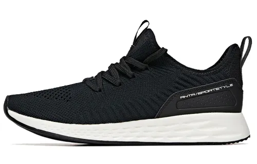 ANTA Casual Shoes Women's Low Top Black/Ivory White
