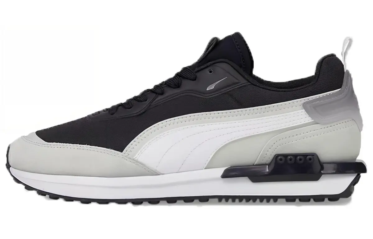 PUMA City Rider Lightweight Low top Casual Running Shoes Unisex Black White