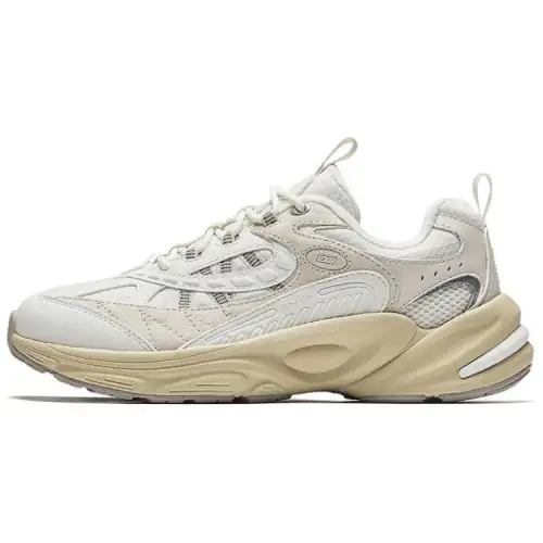 Anta Explorer 2 Mesh Cushioning, Wear Resistant Low top Running Shoes Women's White Beige