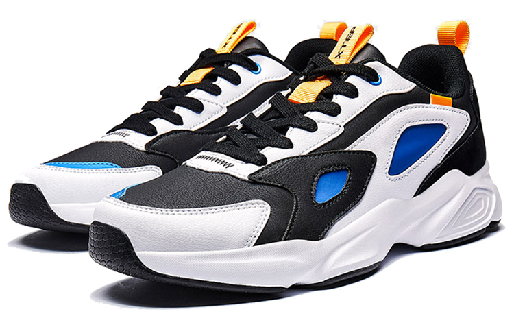 XTEP Casual Textile, Synthetic Leather Cushioning Breathable Lightweight Abrasion Resistant Slip Resistant Low top
