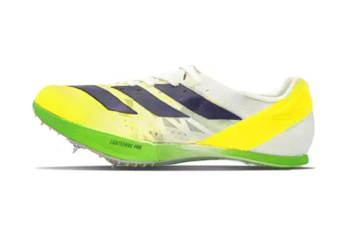 Adidas Adizero Prime Slip Resistant And Breathable Low top Sprint Running Shoes Unisex Bright Yellow