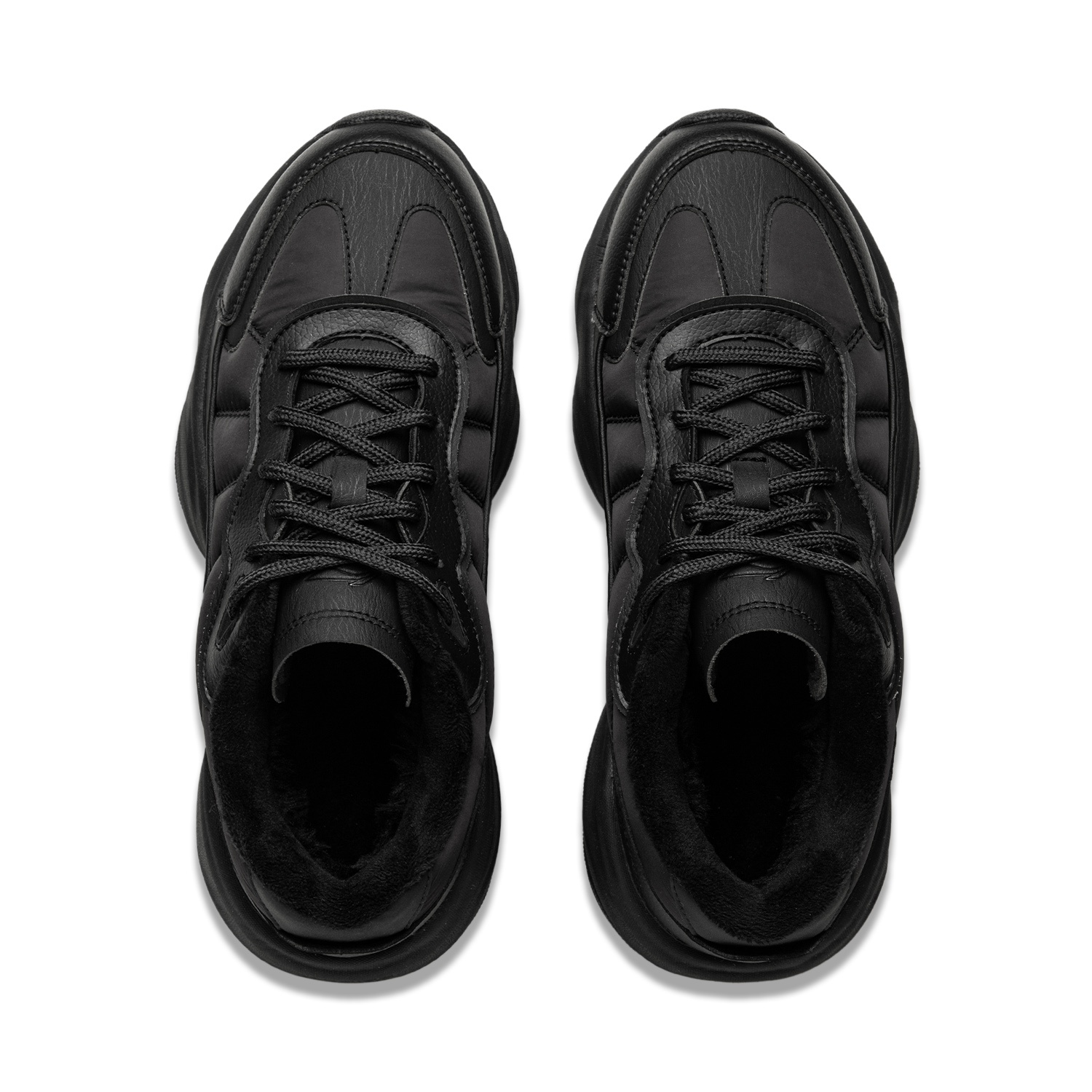 Li Ning Honey Fleece Lined Thermal, Soft Rebound Platform Slimming, Puffy Shoes