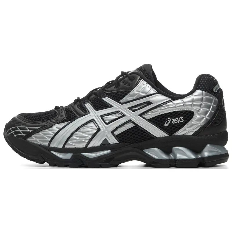 ASICS GEL Nimbus 10.1 Cushioning Support Low top Casual Shoes Unisex Liquid Black Silver