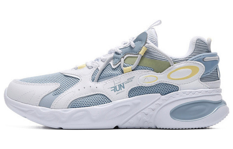 361° Dragon Eyes Dragon Eyes Cushioning Slip Resistant Abrasion Resistant Low top Running Shoes Women’s White Blue
