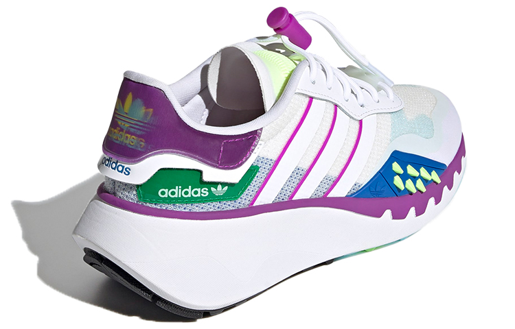 Женские кроссовки adidas originals Choigo (бело-фиолетовые) — фото 4